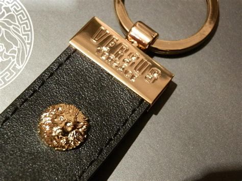 versace versus keyring|Versus Versace Leather Keyring .